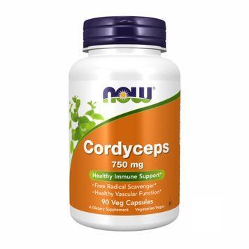 Кордицепс Now Foods (Cordyceps) 750 мг 90 капсул