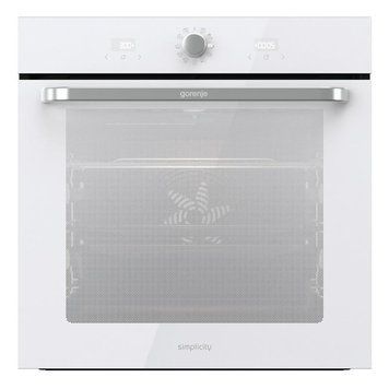 Gorenje Духовой шкаф электрический, 77л, A, пар, дисплей, макс.темпер.-300, белый BOS6737SYW фото