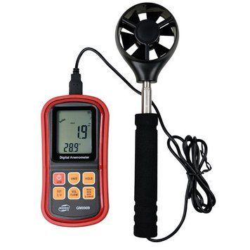Анемометр (вимірювач потоку повітря) 0,3-45 м/с, 0-45 &deg;C BENETECH GM8909