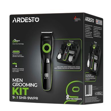 Набір для стрижки ARDESTO SHR-9WPR, для бороди, вусів, голови, носа і тіла (376853) SHR-9WPR фото