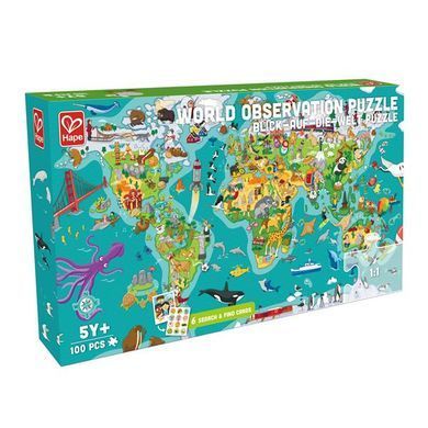 Пазл-игра Hape Карта мира 105 эл. (E1626) dt_12217 фото