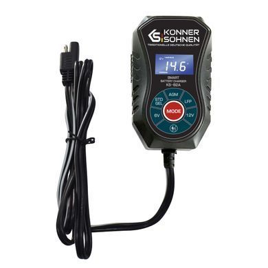Зарядное устройство Konner&Sohnen Auto Welle KS-B2A с разъемом SAE, 6/12/12,8В, 2А, AC 210~ 240В ~ 50/60 Гц