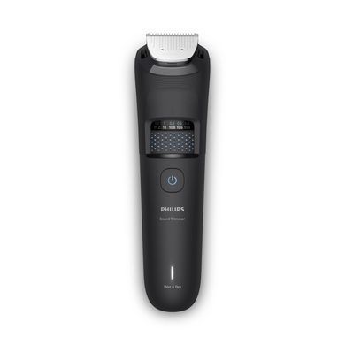 Триммер Philips Series 5000 для бороды и усов, акум., сталь, черный