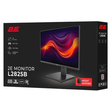 Монитор 2E 28" L2825B 2xHDMI, DP, IPS, NTSC 84%, 3840x2160, HAS 2E-L2825B-01.UA фото