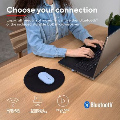 Trust Миша Puck Rechargeable Ultra-Thin BT WL Silent Blue (364517) 24126_TRUST фото