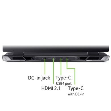 Acer Ноутбук Nitro 16 AN16-42 16" WUXGA IPS, AMD R7-8845HS, 32GB, F1TB, NVD4060-8, Lin, черный NH.QSKEU.005 фото