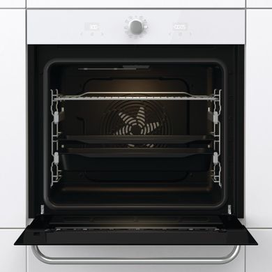 Gorenje Духова шафа електрична, 77л, A, пара, дисплей, макс.темпер.-300, білий (363516) BOS6737SYW фото