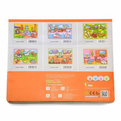 Дерев'яна рамка-вкладиш Viga Toys Спецмашини (56439) dt_413 фото