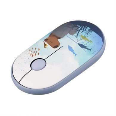 2E Мышь MF300 CAPYBARA:SWIM Silent WL BT, синий 2E-MF300WCAPIBARABL фото