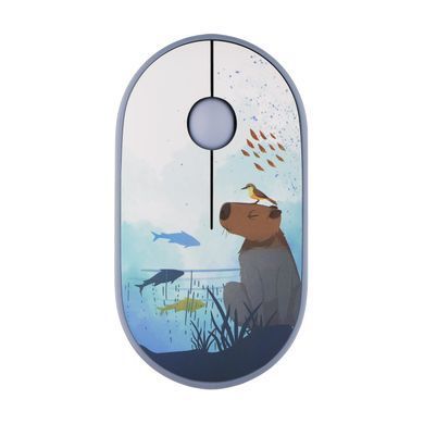 2E Мышь MF300 CAPYBARA:SWIM Silent WL BT, синий 2E-MF300WCAPIBARABL фото