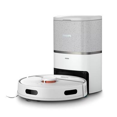 Philips Робот-пилосос 3000 Series, конт пил -0.35л, вода -0.3л, автон. робота до 200хв, HEPA 11, білий (375010) XU3110/02 фото