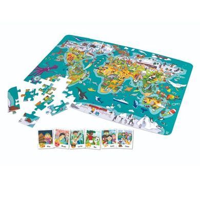 Пазл-игра Hape Карта мира 105 эл. (E1626) dt_12217 фото