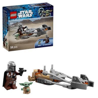 Конструктор LEGO Star Wars TM Скоростной мотоцикл Мандалорца и Грогу 58 Деталей ( 75436 )