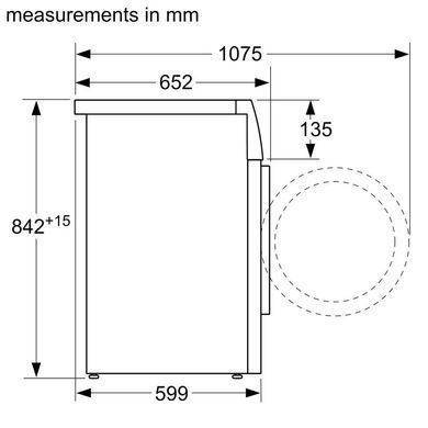 Bosch Сушильна машина тепловий насос, 8кг, A++, 60см, дисплей, білий (366630) WTH83253BY фото