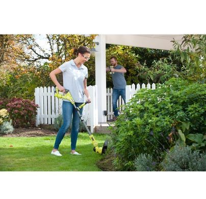 Тример садовий гібридний Ryobi ONE+ RLT1831H20F 18В/220В Hybrid 25-30см 1х2А&middot;год телескоп.штанга регулювання кута нахилу 2.8кг (323629) 5133003710 фото