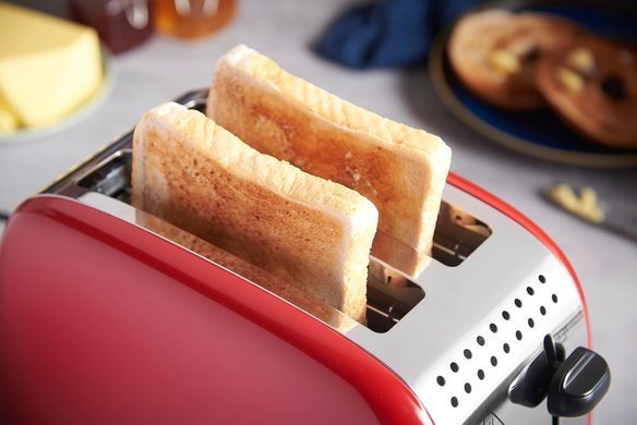 Russell Hobbs Тостер Colours Plus, 1600Вт, нержав., підігрів,разморозка, червоний (370488) 26554-56 фото