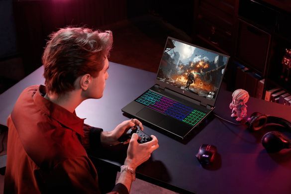 Acer Ноутбук Nitro 16 AN16-42 16" WUXGA IPS, AMD R7-8845HS, 32GB, F1TB, NVD4060-8, Lin, черный NH.QSKEU.005 фото