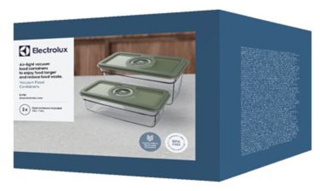 Контейнери для вакуумування харчові Electrolux, 2шт (365950) EVFB1 фото