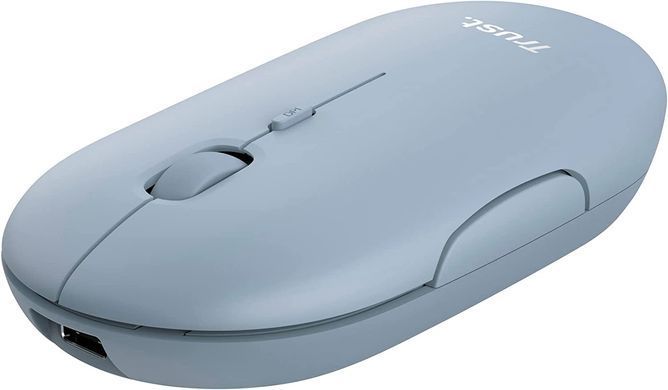 Trust Миша Puck Rechargeable Ultra-Thin BT WL Silent Blue (364517) 24126_TRUST фото