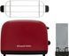 Russell Hobbs Тостер Colours Plus, 1600Вт, нержав., підігрів,разморозка, червоний (370488) 26554-56
