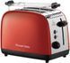 Russell Hobbs Тостер Colours Plus, 1600Вт, нержав., підігрів,разморозка, червоний (370488) 26554-56