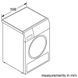 Bosch Сушильна машина тепловий насос, 8кг, A++, 60см, дисплей, білий (366630) WTH83253BY