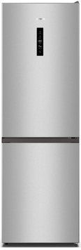 Gorenje Холодильник с нижн. мороз. камерой, 185х60х60см, 2 дв., 210(110)л, А++, NoFrost Plus, Зона св-ти, Внешн.диспл, серый NRK6192AS4 фото