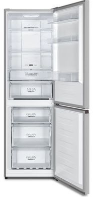 Gorenje Холодильник с нижн. мороз. камерой, 185х60х60см, 2 дв., 210(110)л, А++, NoFrost Plus, Зона св-ти, Внешн.диспл, серый NRK6192AS4 фото