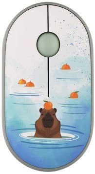 2E Мышь MF300 CAPYBARA:TANGERINE Silent WL BT, зеленый 2E-MF300WCAPIBARAGN фото