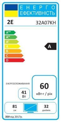 2E Телевізор 32" LED HD 60Hz Smart Google TV Black (381698) 2E-32A07KH фото