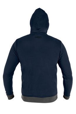 Толстовка NEO TOOLS 81-513 COMFORT, темно-синя, з капюшоном XXL