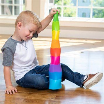 Пирамидка Fat Brain Toys Spiroku Цветная башенка (F318ML) dt_74823 фото