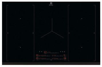 Electrolux Варочная поверхность индукционная, 78см, расширенная зона, Hob2Hood, черный EIV84550 фото
