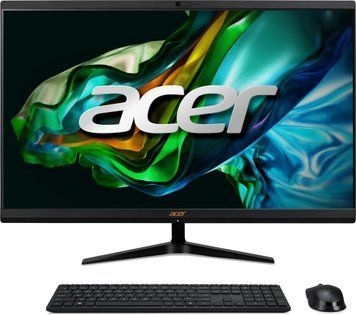 Acer Персональний комп'ютер моноблок Aspire C24-1800 23.8" FHD, Intel i3-1305U, 8GB, F512GB, UMA, WiFi, кл+м, без ОС, чорний (371881) DQ.BLFME.00R фото