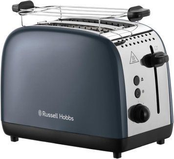 Тостер Russell Hobbs Colours Plus, 1600Вт, нержав., подогрев,разморозка, серый 26552-56 фото