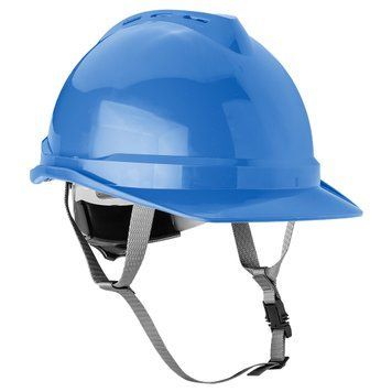 Каска промышленная NEO TOOLS 97-222, синяя, с подбородочным ремнем, ABS, CE сертификат.