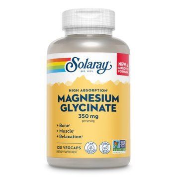 Magnesium Glycinate 350mg - 120 vcaps Solaray