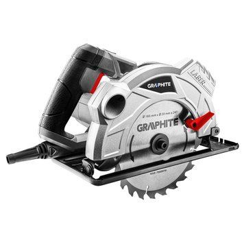 Дискова пилка GRAPHITE 59G370, 1500 Вт, діаметр диска 185 мм, кут нахилу 45&deg; 58G492 фото