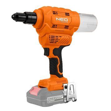 Заклепувальний пістолет акумуляторний NEO Tools Energy+ 18 В, 04-617 - для заклепок 2,4-6,4 мм