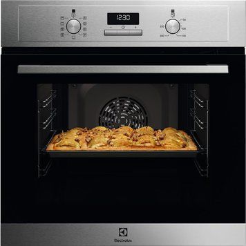 Electrolux Духовой шкаф электрический, 65л, A, пар, дисплей, конвекция, нерж EOD3F40BX фото