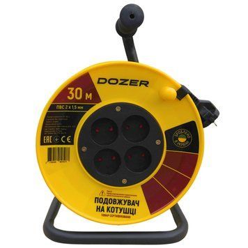 Удлинитель на катушке DOZER б/у ПВС 30м (2*1,5) А0057662 фото
