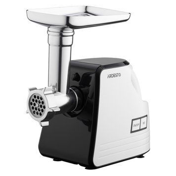 М'ясорубка ARDESTO 2300Вт, продук.-2.2кг/хв, 4 решітки + для ковб., кеббе, насадка для томатів, пластик, біло-чорний (373921) MGA-2300W фото