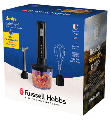 Погружной блендер Russell Hobbs 27141-56 Matte Charcoal 3 in 1 Hand Blender (7030808) 25192026001 фото