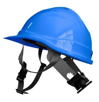 Каска промышленная NEO TOOLS 97-222, синяя, с подбородочным ремнем, ABS, CE сертификат.