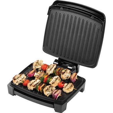 Russell Hobbs Гриль George Foreman прижимний Immersa Medium, 1300Вт, темп. режимів-1, з`ємні пластини, метал, пластик, чорний (382665) 28310-56 фото