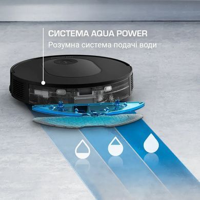 Rowenta Робот-пилосос миючий X-Plorer Serie 65+, 2300ПаВт, h=9.5см, 0.3л, конт пил -0.35л, автон. робота до 168хв, чорний (382754) RR8L85WH фото