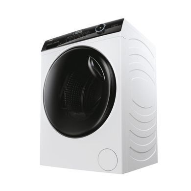 Haier Стирально-сушильная машина фронтальная, 9(6)кг, 1400, A, 60см, дисплей, пар, инвертор, люк черный, прямой привод, белый HWD90-B14959U1 фото