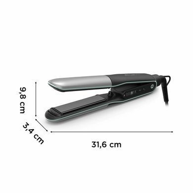 Випрямитель Rowenta Thermostyle, темп.режимов-5, 150-230С, дисплей, ионизация, керамика, титан, черно-серый SF7120E0 фото