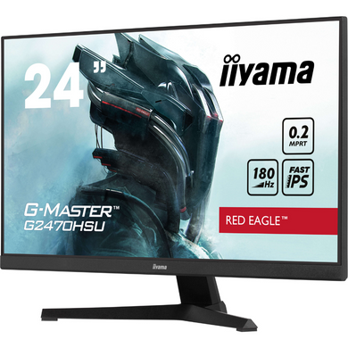 23.8" 16:9 IPS РК ігровий монітор, 1920х1080, 0,2 мс (MPRT), 180 Гц, Adaptive Sync, 1xHDMI 1.4/1xDP IIYAMA G2470HSU-B6 3726839 фото