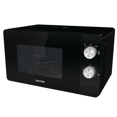 Gorenje Мікрохвильова піч, 20л, міх. управл., 800Вт, чорний (310075) MO20E1B фото